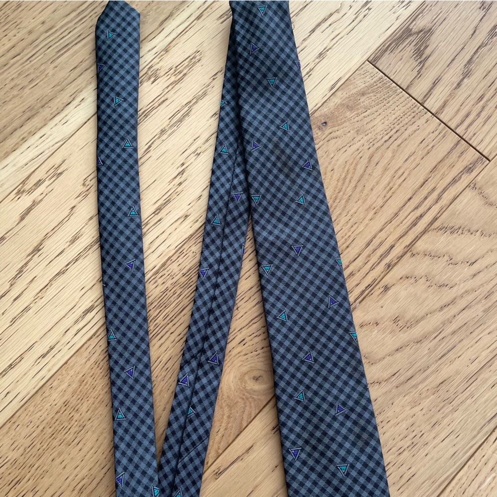 Vtg Christian Dior Monsieur Triangle Tie - Picture 5 of 6